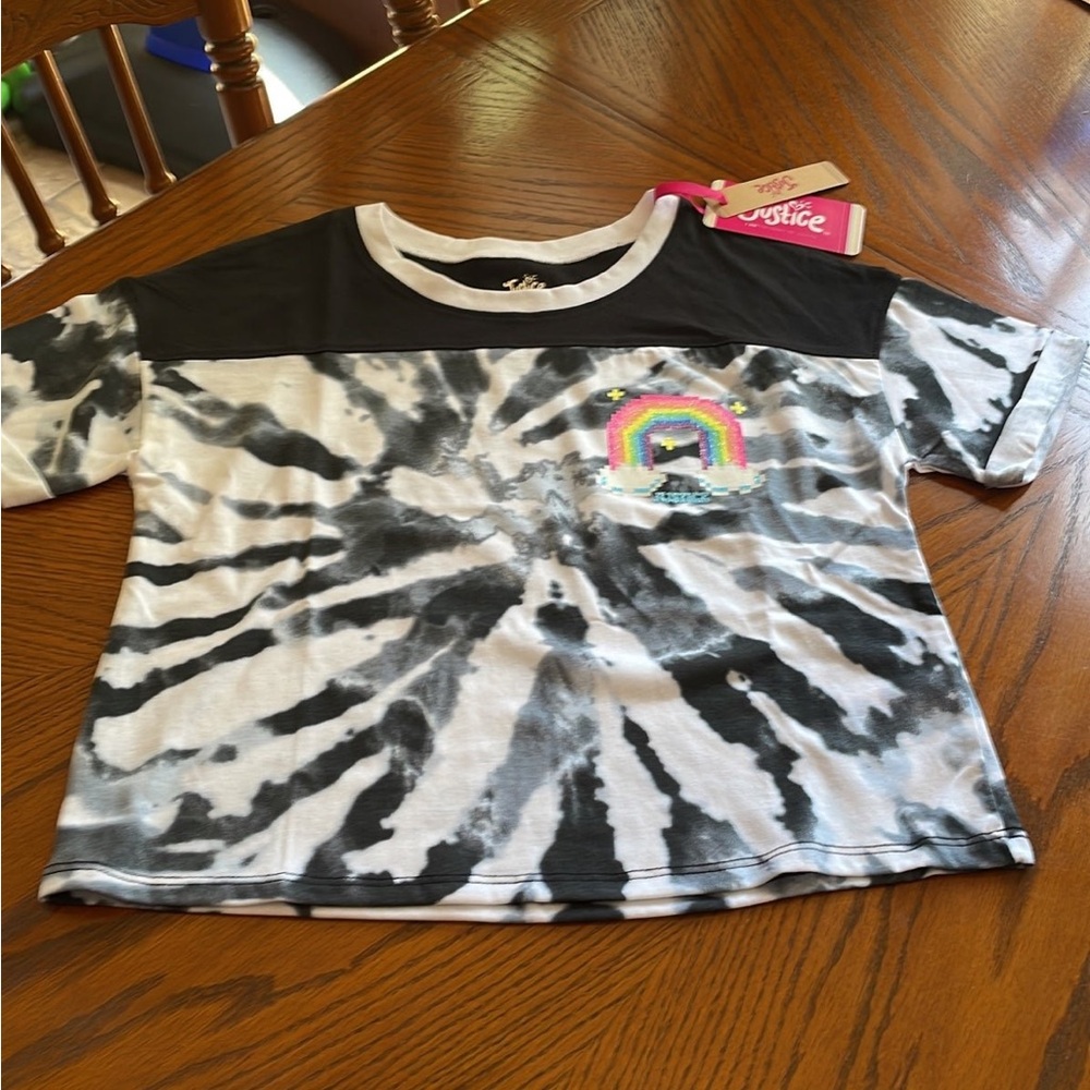 Justice Sz 10 Colorblock Tee
